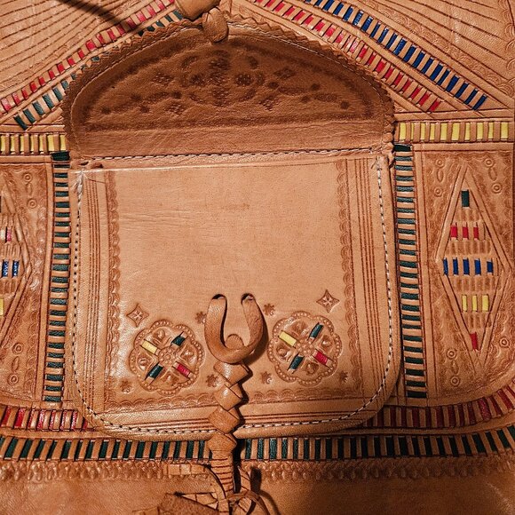 Moroccan Leather Purse - Picture 3 of 5